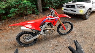 First Ride on 2024 Honda CRF250R [upl. by Peppie]