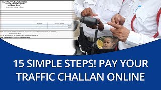 How to make echallan online payment on parivahangovin mparivahan app [upl. by Suivatnad]