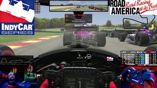 Çılgın Yarış Fantastik Seri  IndyCar  Road America  iRacing [upl. by Grodin]