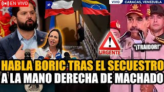 🔴URGENTE HABLA BORIC TRAS EL SECUESTRO QUE HIZO MADURO 🔥CAOS Y PROTESTA EN VENEZUELA🔥  FRAN FIJAP [upl. by Durkin]