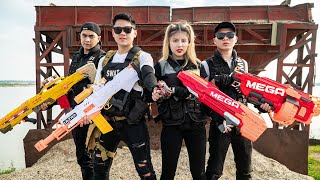 LTT Game Nerf War  Warriors SEAL X Nerf Guns Fight Crime Group Mr Zero Crazy Rise of the Beasts [upl. by Akimert]