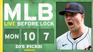 MLB DFS Picks Today 10724 DraftKings FanDuel amp PrizePicks Baseball Lineups  Live Before Lock [upl. by Halludba940]