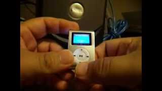 How to operate your MINICLIP Mini Clip MP3 Player with LCD Screen [upl. by Mcleroy894]