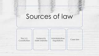 What are four primary sources of law [upl. by Nadabas]