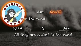 Kansas  Dust In The Wind  Chords amp Lyrics [upl. by Nisa674]