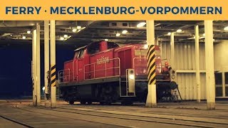 Ferry MECKLENBURGVORPOMMERN in Rostock Deutsche Bahn 290 5610 shunting Cargo Train [upl. by Janeva]