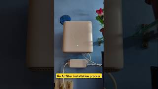 Jio Airfiber installation process Short Video jio wifi shortvideo [upl. by Gosser]