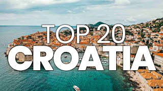 TOP 20 SIGHTS TO VISIT IN CROATIA IN 2024  Croatia Travel Guide  Travel Croatia  Travel Video [upl. by Aynosal]