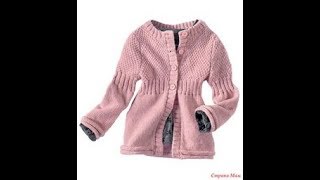 Кардиган для Девочки Спицами для Начинающих мастеров  2019  Cardigan for Girl Spokes for Beginners [upl. by Ycniuqed445]