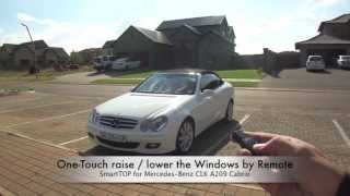 mods4cars SmartTOP for MercedesBenz CLK A209  OneTouch Top open  close  Remote  while driving [upl. by Esmeralda]