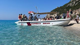 Taxi Boat  Express Milos  Lefkada 4K [upl. by Eniarral]