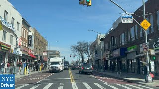 New York City  4K Driving in Street Brooklyn NY Utica Ave amp Broadway [upl. by Viviyan]