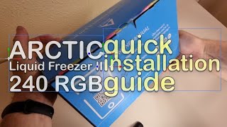 AMD 5950x with Arctic Liquid Freezer II AiO 240 RGB quickEST installation guide [upl. by Ardelis]