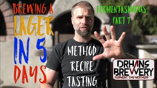 Brewing a lager in 5 days Method recipe and tasting [upl. by Donela254]