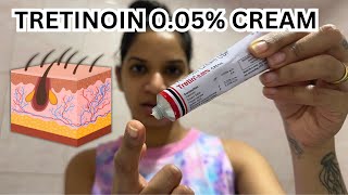 How to use tretinoin 005 cream ResearchersScientist skincare routine [upl. by Anawal]