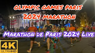 olympic games paris 2024 marathon  JO PARIS 2024  Marathon pour tous  Marathon de Paris 2024 Live [upl. by Am545]