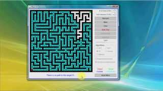 RealTime Maze Solving and Pathfinding using DFS BFS A Greedy and Dijkstras Algorithms in Java [upl. by Immot]