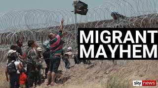 MIGRANT MAYHEM Bidens border falls apart as cities are flooded [upl. by Alehcim]