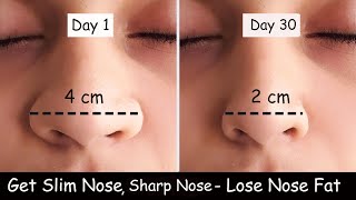 Lose Nose Fat  Get Slim Nose  Nose Reshaping Exercise  Nose Slimming Sharp Nose Nose Exercise [upl. by Nilyac892]