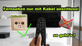 FERNSEHEN NUR ÜBER DEN KABEL ANSCHLUSS OHNE ZUSATZ GERÄTE   SO GEHT´S  ANLEITUNG  FACTOREM [upl. by Nueovas]