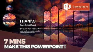 PowerPoint Tutorial  Presentation Design  Pictures  To be Expert of PowerPoint in 7 Mins [upl. by Mandell]