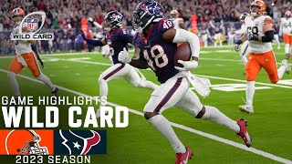 Cleveland Browns vs Houston Texans Game Highlights  NFL 2023 Super Wild Card Weekend [upl. by Snebur]