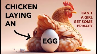 CHICKEN LAYING EGG [upl. by Ecinuahs978]