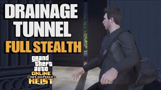 GTA Online Cayo Perico Heist  Drainage tunnel  Full Stealth  Elite [upl. by Ardnnaed]