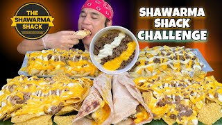 The SHAWARMA SHACK MUKBANG CHALLENGE  FOOD CHALLENGE PINOY MUKBANG [upl. by Nywde]