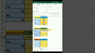 ISTEXT  ISNUMBER  ISODD  ISEVEN excel shortvideo youtubeshorts ytshorts trending shorts [upl. by Woodsum218]