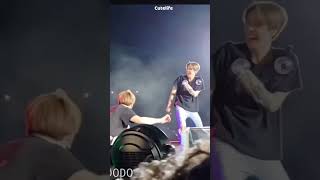 Tae slipped on stage amp hurt himself bts shorts cutelife [upl. by Roshelle615]