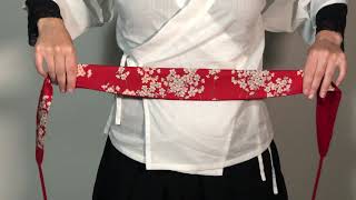 Tuto 4 façons de porter la ceinture OBI [upl. by Sert]