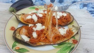 MELANZANE RIPIENE CON SPAGHETTI [upl. by Nevyar928]