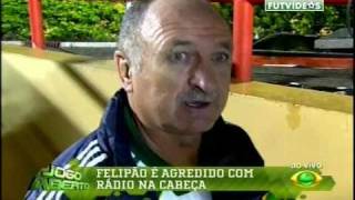 Goiás x Palmeiras  Torcedor joga um rádio em Felipão  SulAmericana 2010 ► wwwfutvideosorg [upl. by Chalmer]