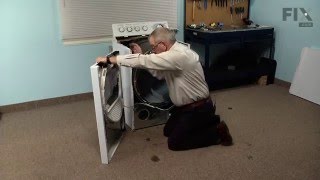 GE Dryer Repair – How to replace the Safety Thermostat [upl. by Ecal]