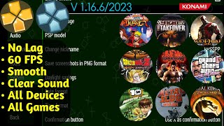 PPSSPP New Settings for 60 FPS v1166 2023 [upl. by Nevag]