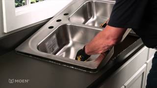 Howto Install a Stainless Steel DropIn Sink  Moen Installation Video [upl. by Leid541]