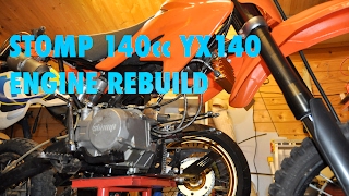 Pit Bike Stomp YX140 Engine rebuild Part 1 [upl. by Attelrahc]