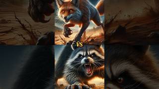 ANIMALS COMPARISON RACCOON VS RABBIT RACCOONFOX FOX JACKAL animals trending shorts [upl. by Ayihsa]