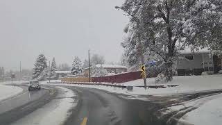 Driving under snow CO USA 1024 Manejando bajo nieve [upl. by Luiza]