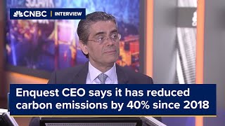 Enquest CEO says it has reduced carbon emissions by 40 since 2018 [upl. by Niroc]