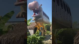 short The first time on the Hippo 🦛 Ride Adventure at Drusillas Park [upl. by Aromat]