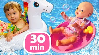 🏖️ ¡De vacaciones con la pequeña Bianca y sus juguetes Videos de bebés para niños [upl. by Rigdon]