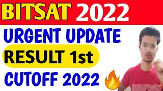 Bitsat 2022 1st iteration result 🎉🎉 bitsat2022 bitsat bitspilani bits [upl. by Iadahs]