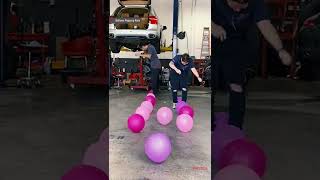 Balloon Popping Race  Familyfriendly Team Building Indoor Games Balloon Games [upl. by Etnom]