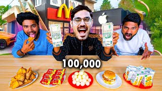 कौन ज्यादा खाना खा पायेगा ₹100000 Food Eating Challenge🤑 Who Will Win [upl. by Znerol]