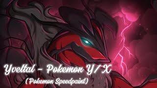 Yveltal  Pokemon YX Pokemon Speedpaint [upl. by Nere]