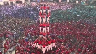 Castellers de Barcelona 4d9f  Concurs de Castells de Tarragona  5102014 [upl. by Kinata308]