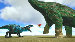 Ark Survival  BRACHIOSAURUS vs LARGE DINOSAURS Ep404 [upl. by Swain]