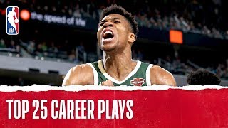 Giannis Antetokounmpos Top 25 Career Plays [upl. by Nyleda]